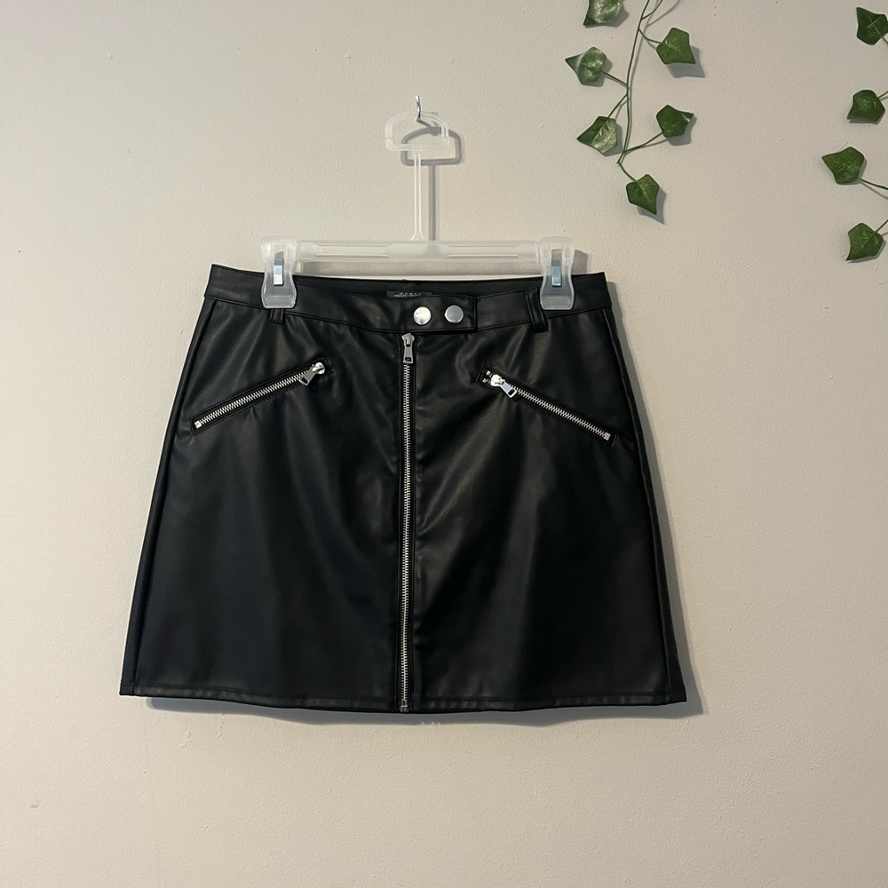 Leather Mini Skirt
